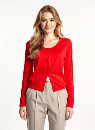 Gilet manches longues stretch rouge CHATTAWAK femme