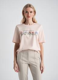 T-shirt manches mi-longues manches courtes rose S.OLIVER femme