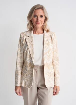 Blazer poches beige SIGNE NATURE femme