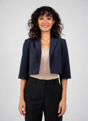 Boléro tissage crêpe bleu BETTY BARCLAY femme