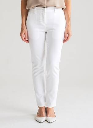 Pantalon slim poches blanc DELAHAYE femme