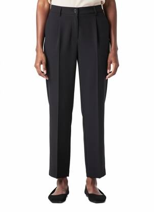 Pantalon slim taille normale taille normale noir LA FEE MARABOUTEE femme