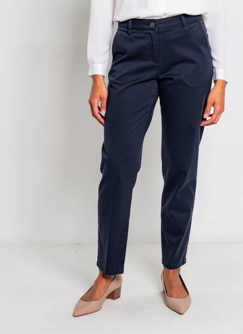 Pantalon slim poches bleu DELAHAYE femme