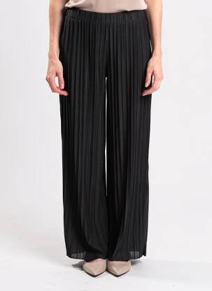 Pantalon droit stretch taille normale noir LEO & UGO femme