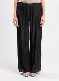 Pantalon droit stretch taille normale noir LEO & UGO femme