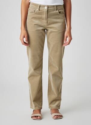 Pantalon slim stretch taille normale vert TONI femme