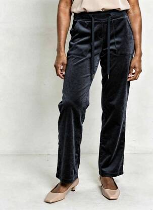 Pantalon droit stretch taille normale bleu LA FEE MARABOUTEE femme