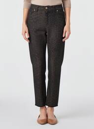 Jeans coupe slim stretch taille normale noir SIGNE NATURE femme
