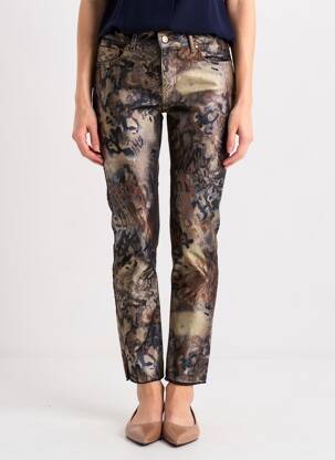 Jeans coupe slim stretch taille normale noir SIGNE NATURE femme