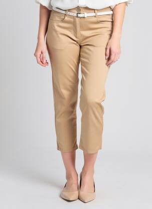 Pantacourt stretch taille normale beige BETTY BARCLAY femme