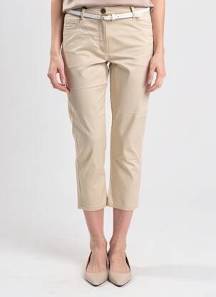 Pantacourt tissage popeline taille normale beige BETTY BARCLAY femme