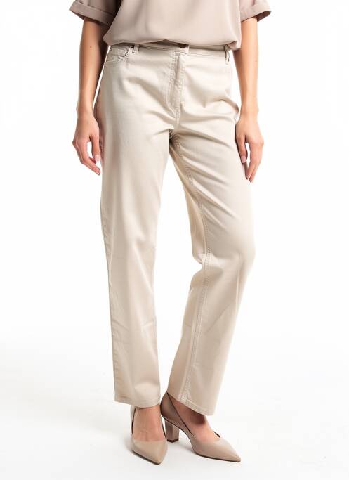 Jeans coupe slim stretch taille normale beige BETTY BARCLAY femme