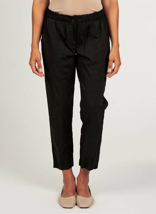 Pantalon slim taille élastique taille haute noir LA FEE MARABOUTEE femme