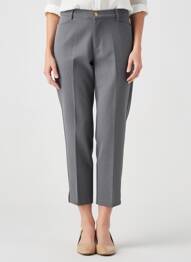 Pantacourt stretch taille normale gris WALTRON femme