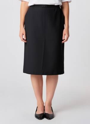 Jupe mi-longue doublure textile noir BRANDTEX femme