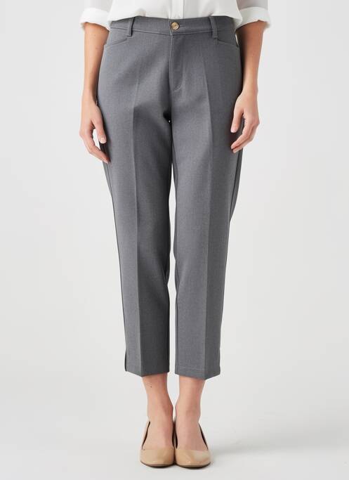 Pantacourt stretch taille normale gris WALTRON femme