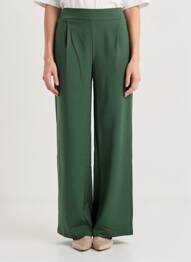 Pantalon large poches taille normale vert B.YOUNG femme