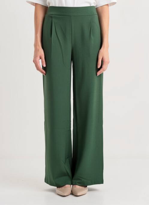 Pantalon large taille normale taille normale vert B.YOUNG femme
