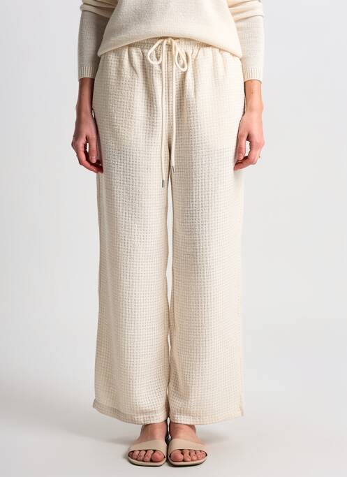 Pantalon large taille normale taille normale beige LILI SIDONIO femme