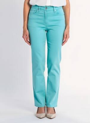 Jeans coupe slim stretch taille normale bleu KANOPE femme