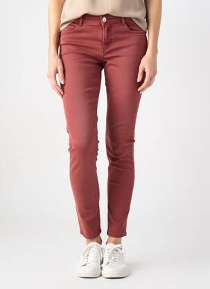 Jeans coupe slim stretch taille normale orange KANOPE femme