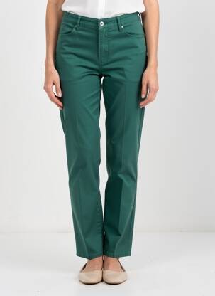 Jeans coupe slim stretch taille normale vert KANOPE femme