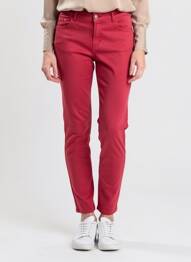Jeans coupe slim stretch taille normale rose KANOPE femme