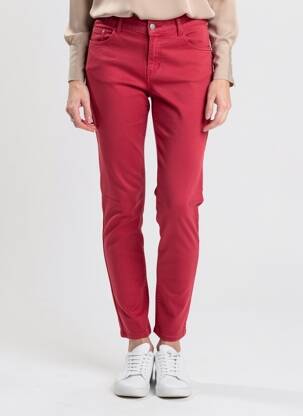 Jeans coupe slim stretch taille normale rose KANOPE femme