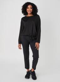 Top stretch manches longues noir BETTY BARCLAY femme