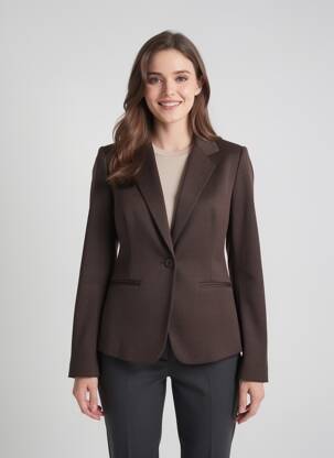 Blazer poches marron ICHI femme