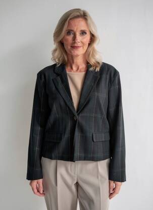 Blazer poches noir ICHI femme