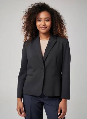 Blazer coupe cintrée noir IMPAQT femme
