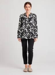 Blouse manches longues manches longues noir CISO femme