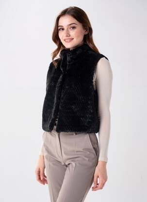 Gilet sans manche poches noir TUZZI femme