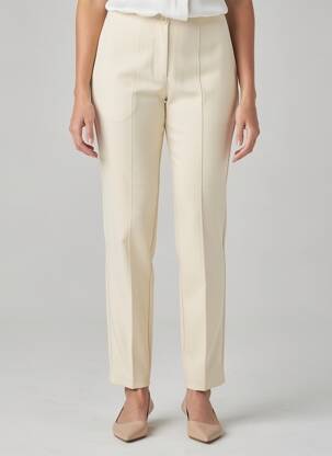 Pantalon slim stretch taille haute beige BETTY BARCLAY femme