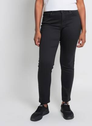 Jeans coupe slim stretch taille haute noir JENSEN femme