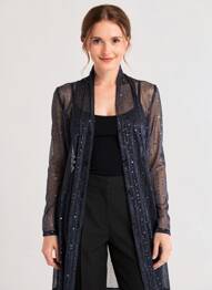 Veste casual coupe cintrée bleu JOY'S PARIS femme