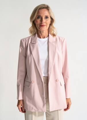 Blazer finition intérieure doublée rose LULUMARY femme