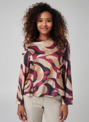 T-shirt manches longues manches longues violet GENUINE femme