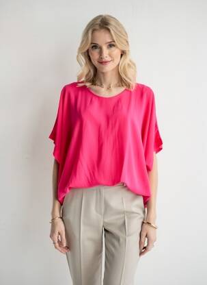 Top manches courtes manches courtes rose QUATTRO femme
