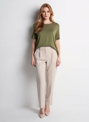 Top manches courtes manches courtes vert GEVANA femme