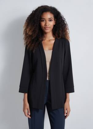 Blazer coupe cintrée noir GEVANA femme