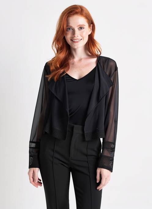 Boléro col rond noir 3322 femme