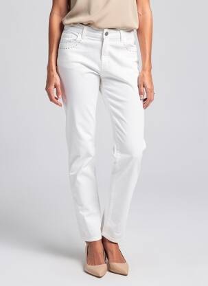 Pantalon 7/8 tissage popeline taille normale beige LE PETIT BAIGNEUR femme
