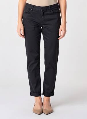 Jegging tissage popeline taille normale noir GEVANA femme
