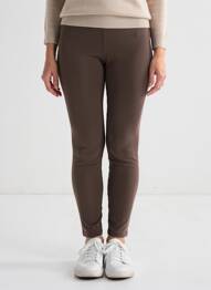 Legging tissage jersey taille normale marron RENDEZ-VOUS femme