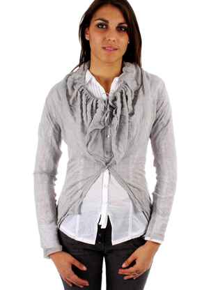 Gilet manches longues gris perle ET COMPAGNIE femme