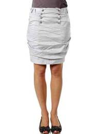 Jupe courte doublure gris perle ET COMPAGNIE femme