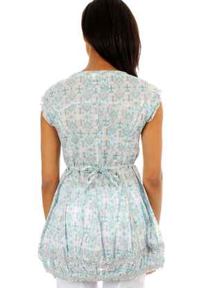 Tunique manches longues bleu ET COMPAGNIE femme