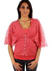 Gilet manches longues rose ET COMPAGNIE pour femme seconde vue
